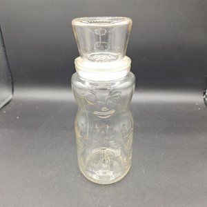 VINTAGE MR PEANUT GLASS JAR W TOP HAT LID 75 TH ANNIVERSARY 1991